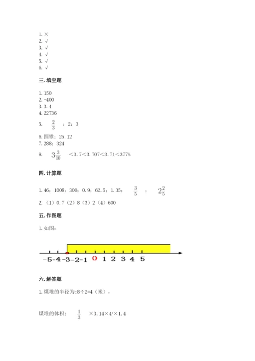 杭州市萧山市六年级下册数学期末测试卷及答案一套.docx