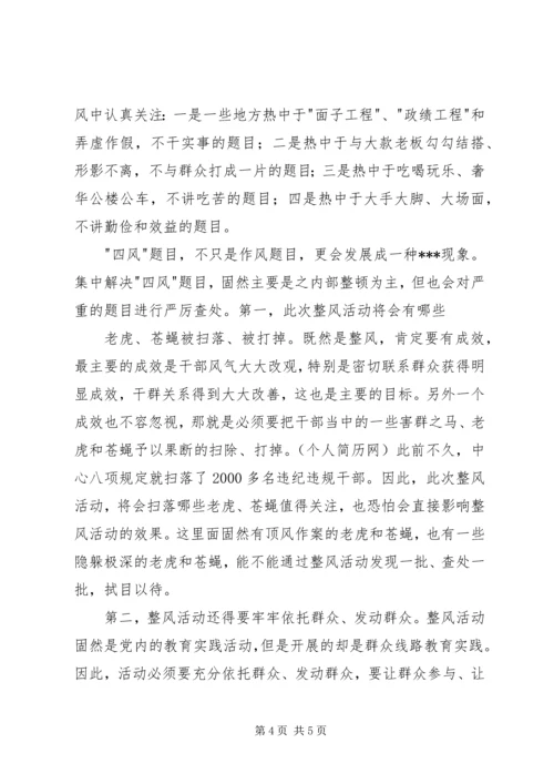 学习四风问题心得体会 (2).docx