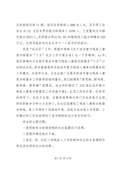 残疾人工作总结与工作计划 (2).docx