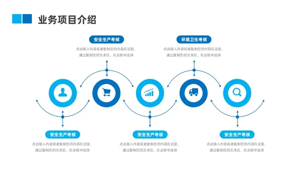 蓝色几何商务商业计划书ppt模板