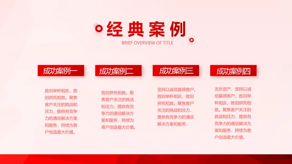 红色喜庆公司企业宣传简介介绍PPT模板