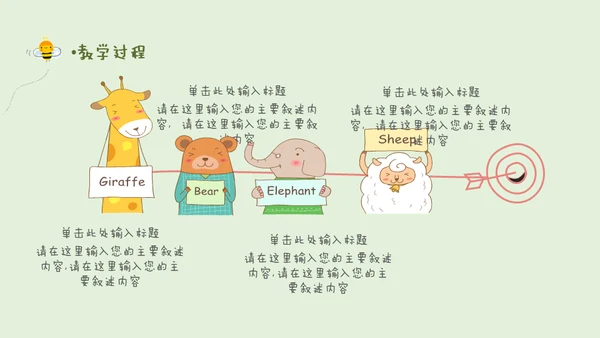 卡通说课儿童早教幼儿园通用PPT模板