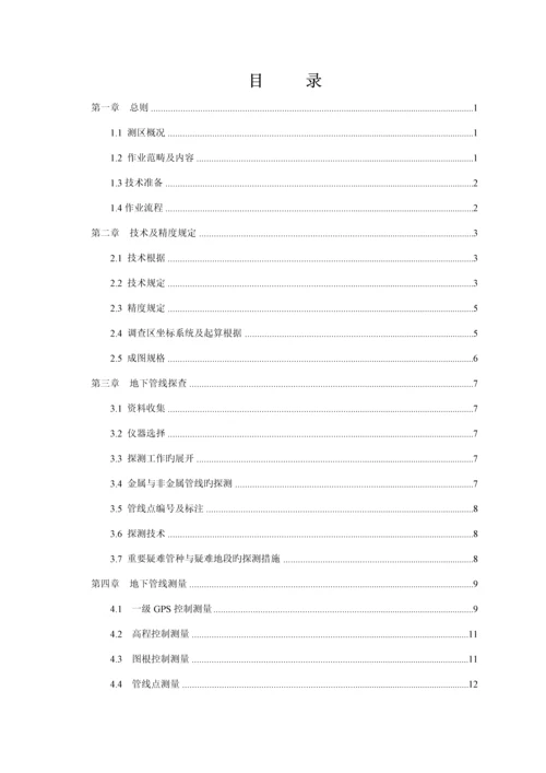 地下管线探测关键工程重点技术设计报告书.docx