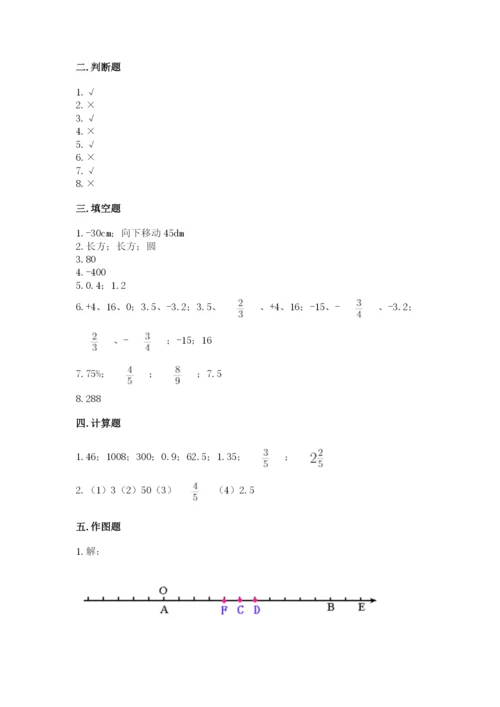 人教版六年级下册数学期末测试卷（能力提升）word版.docx