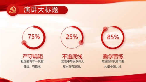 红色党建党支部述职报告动态PPT党课
