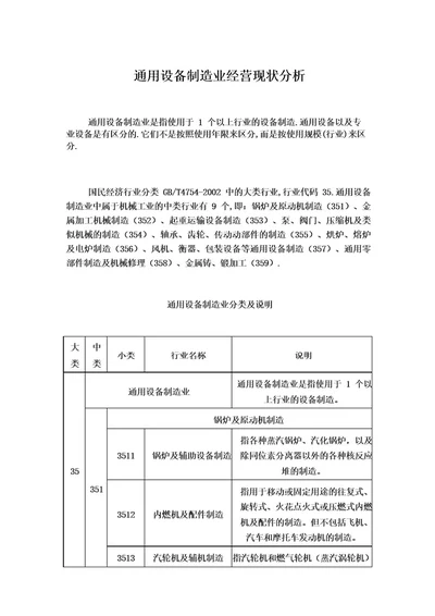 2021年通用设备制造业经营现状分析
