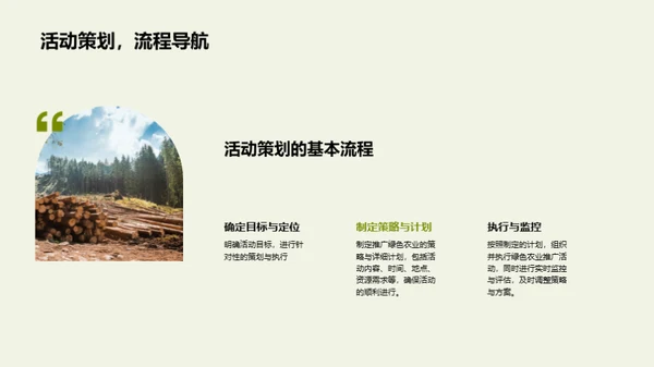 活动策划推动绿农