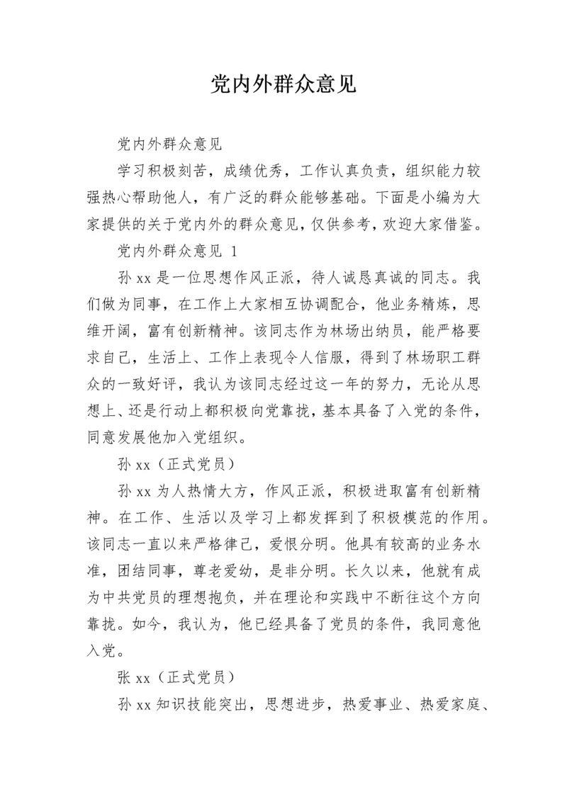 党内外群众意见.docx