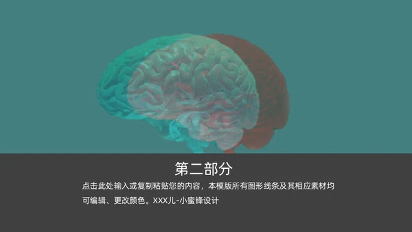 脑科医院医疗，大脑脑科学通用PPT模板