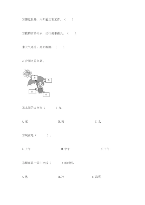 教科版科学二年级上册《期末测试卷》（精选题）word版.docx