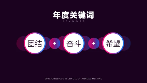 暗色科技风炫酷年会盛典介绍PPT模板