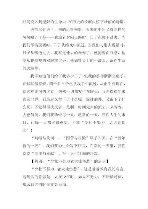 少壮不努力老大徒伤悲作文.docx