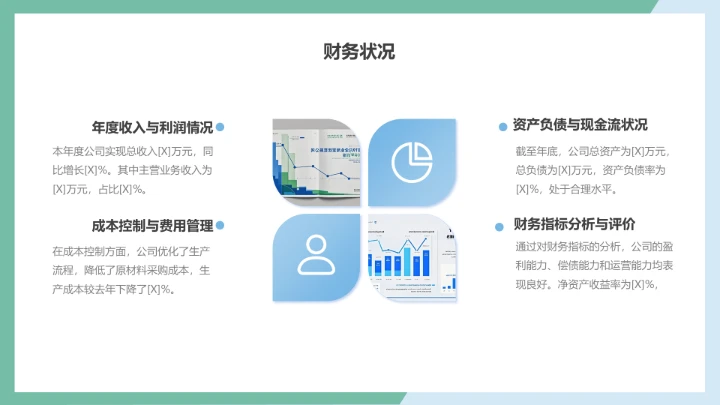 企业风含图片PPT矩阵