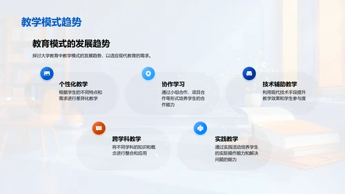 大学教学新模式PPT模板