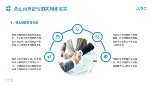 蓝色简约全面预算管理PPT模板宣传PPT动态PPT