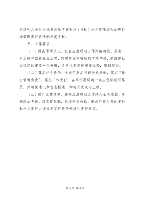 乡镇社会应急联动工作方案.docx