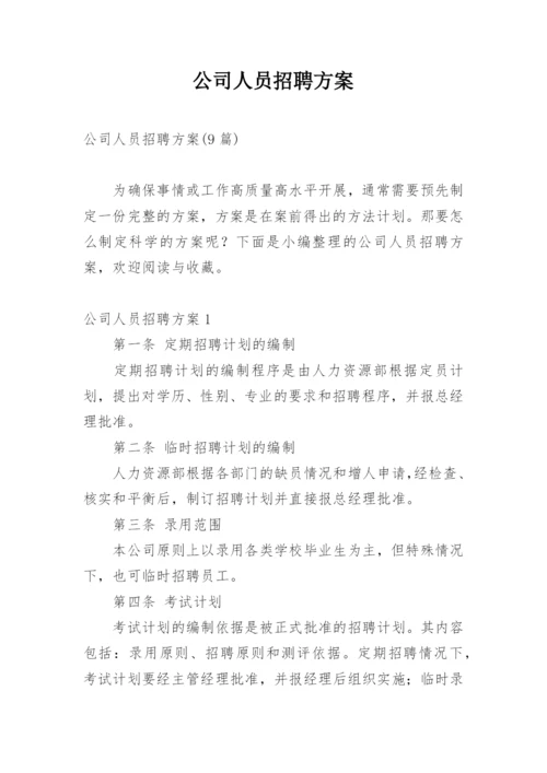 公司人员招聘方案_1.docx