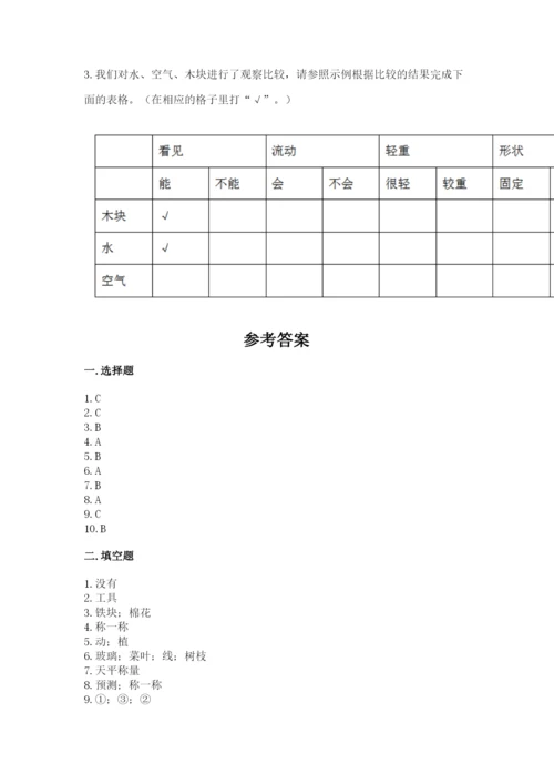 教科版一年级下册科学期末测试卷必考题.docx