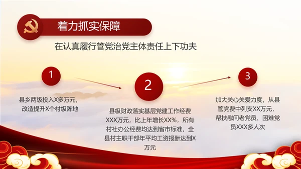 红色党建党支部党员主题党日微党课动态PPT