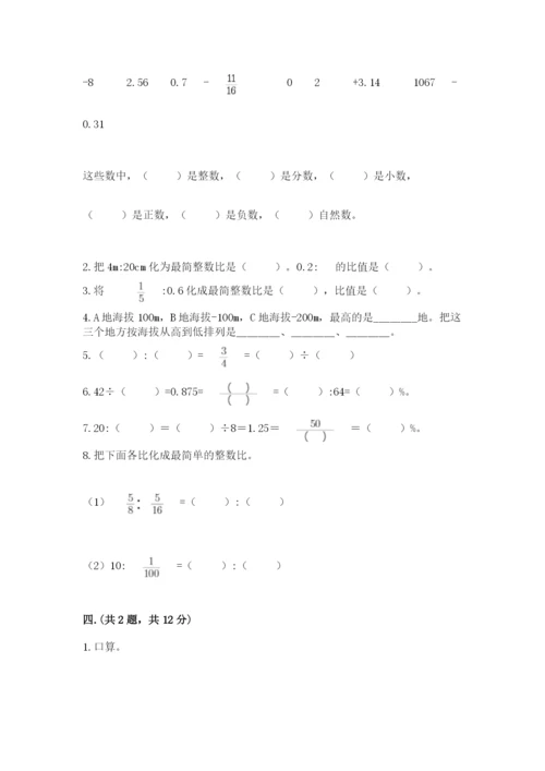 北师大版数学小升初模拟试卷【研优卷】.docx