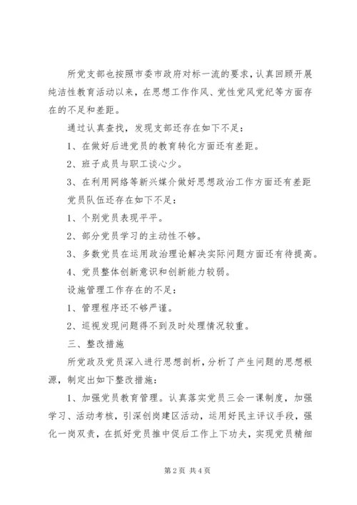 保持纯洁性学习教育活动阶段整改方案.docx