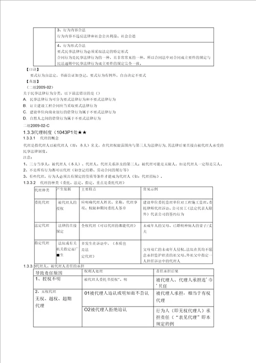 X年二级建造师建设工程法规及相关知识重点笔记