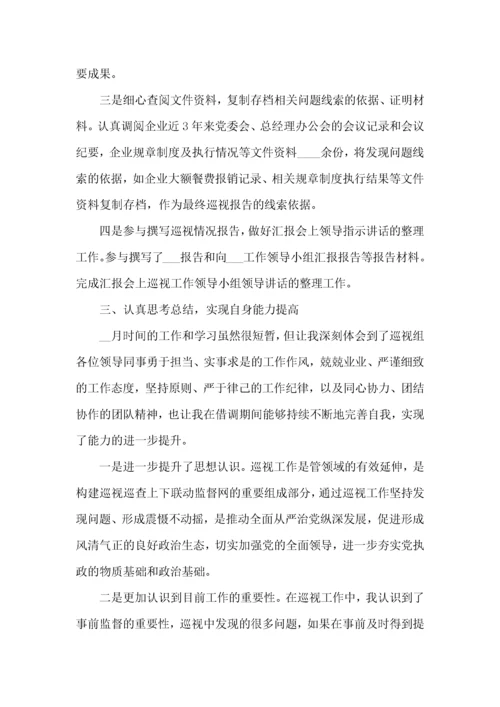 个人巡视工作心得体会范文五篇.docx