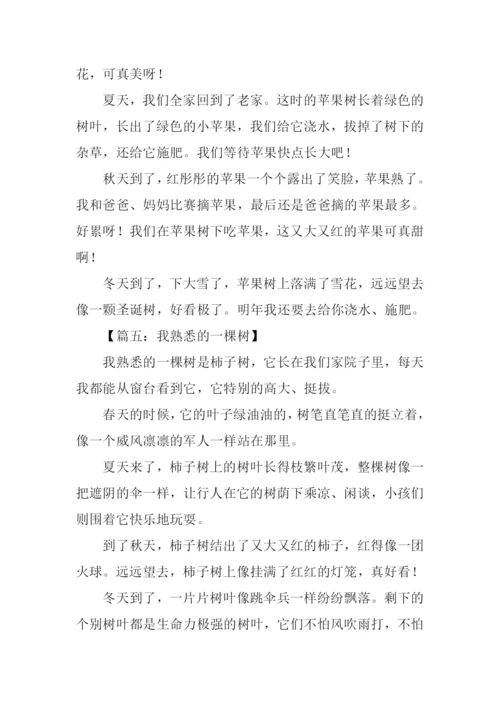 我熟悉的一棵树作文200字.docx