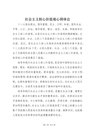 社会主义核心价值观心得体会 (10).docx