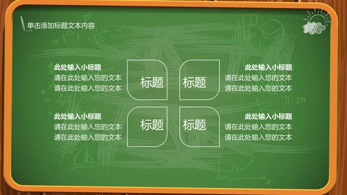 创意黑板教育培训教学设计公开课PPT模板