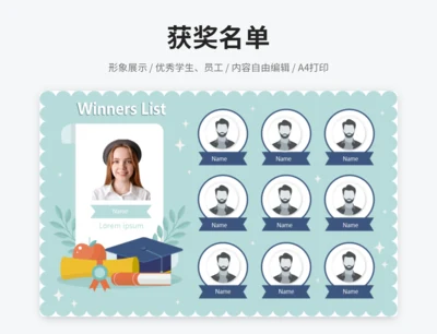 优秀员工优秀学生获奖名单