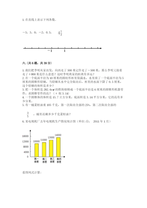 西师大版小升初数学模拟试卷附参考答案【完整版】.docx