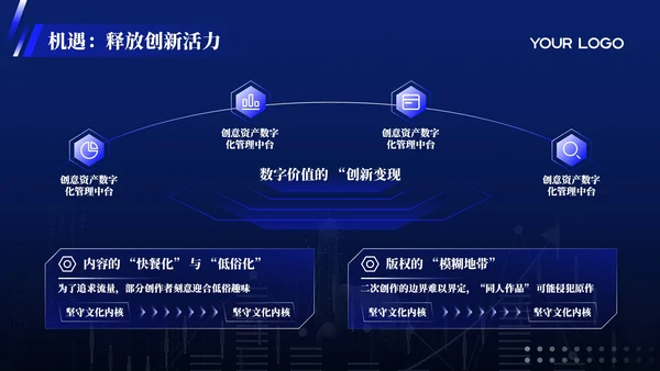 蓝色科技风市场消费者心理与购买决策PPT模板