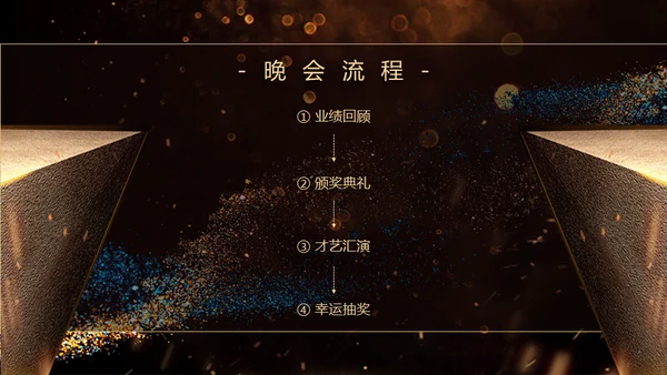 荣耀前行互创辉煌晚会年会颁奖典礼通用PPT模板
