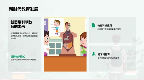 新时代教育新挑战PPT模板