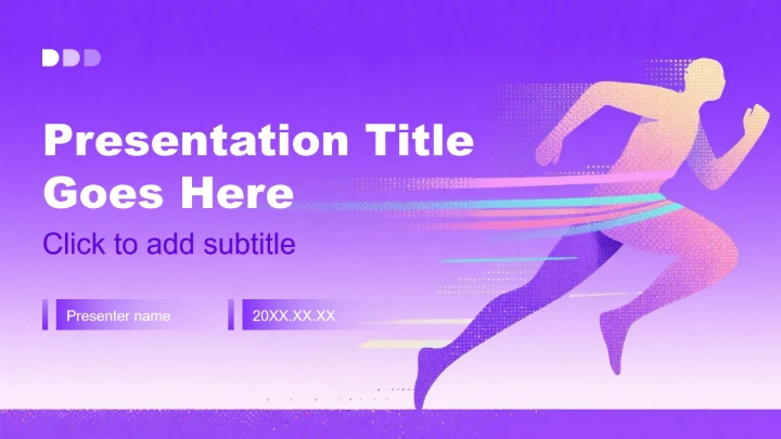 紫粉色简约风大学生职业生涯规划书PPT主题模板