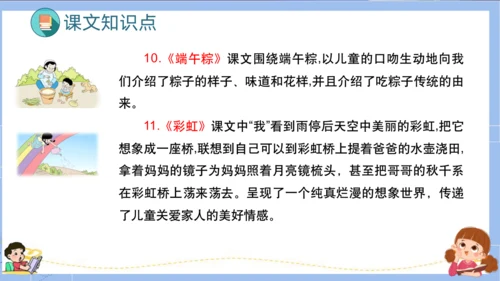 统编版一年级语文下册单元复习第四单元（复习课件）