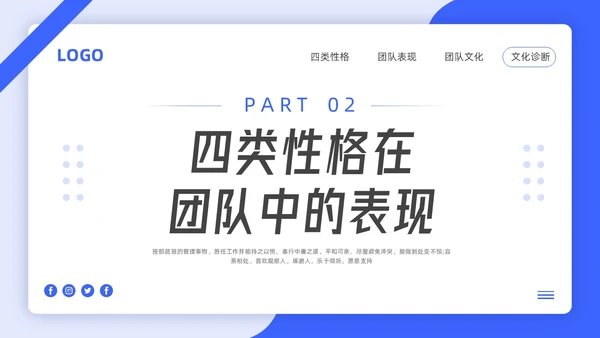 蓝色简约4d领导力PPT模板宣传PPT动态PPT