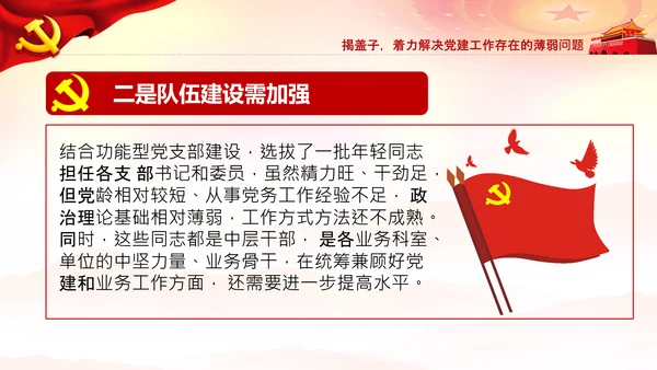 党支部书记基层党组织党建工作总结PPT模板