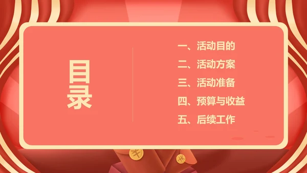 红色中国风服装店元旦促销策划方案PPT模板