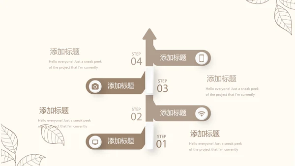 淡雅小清新终工作总结通用PPT动态模板