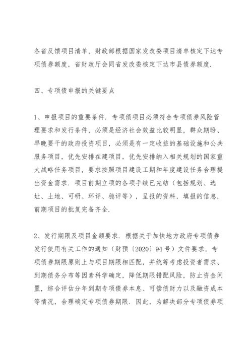 项目谋划专项债申报汇报.docx