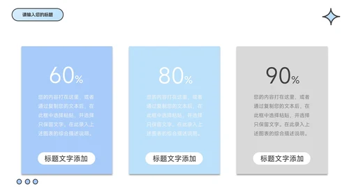 个人蓝色极简实用个人述职报告PPT模板