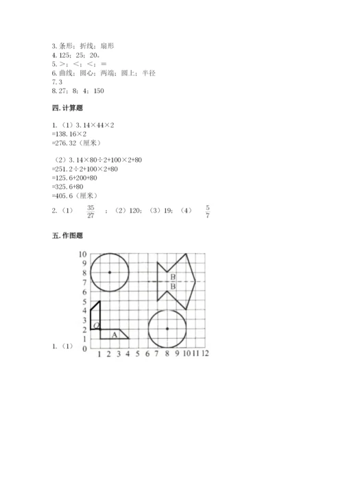 人教版六年级上册数学期末测试卷及完整答案【精品】.docx