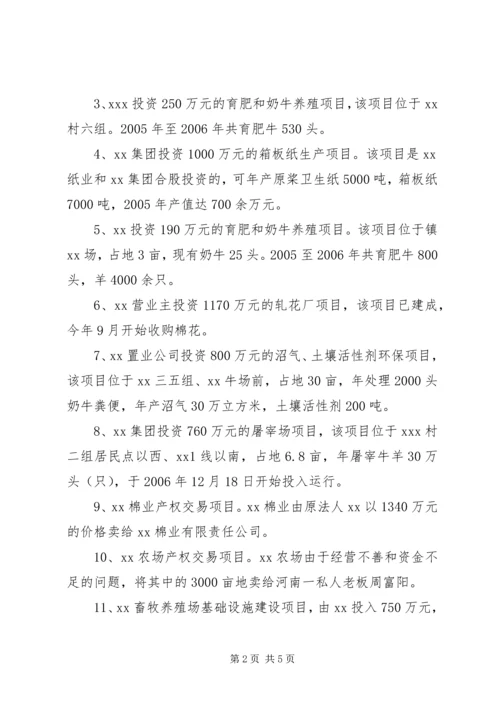 乡镇招商引资工作情况汇报.docx