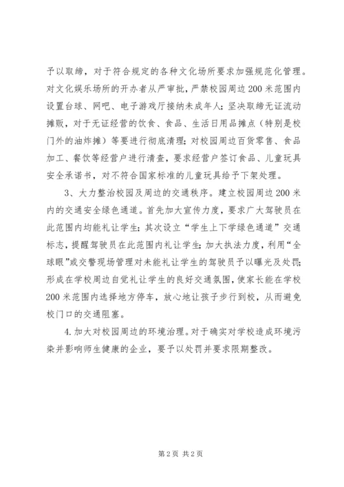 学校及周边综合治理工作情况自查汇报.docx