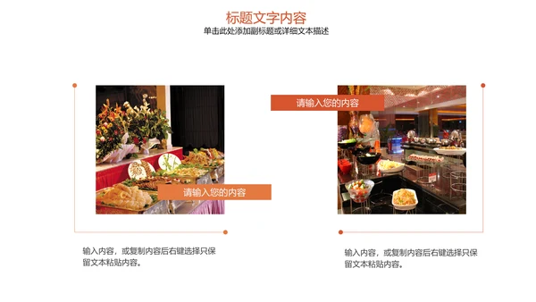 饮食餐厅自助餐美食动态ppt模板