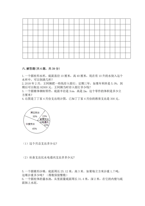 人教版六年级下册数学期末测试卷完美版.docx