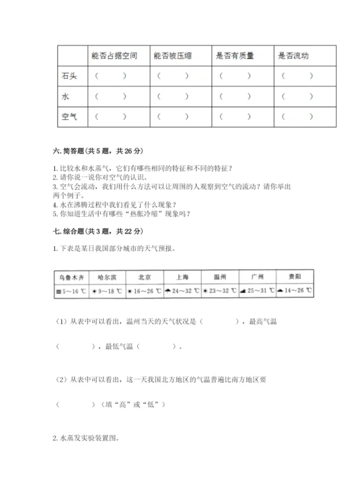 教科版三年级上册科学期末测试卷【典优】.docx