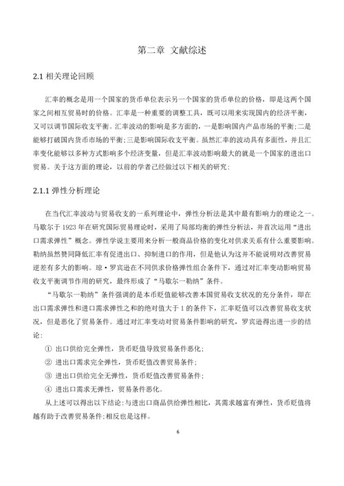 人民币汇率变动对钢铁贸易的影响--毕业论文.docx